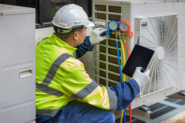 Professional Hvac technician working in Asbury Park, NJ